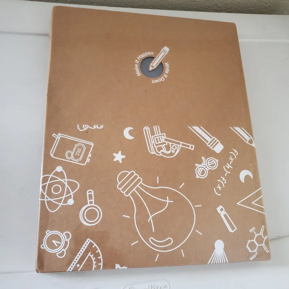 2025-2026 Academic Planner Spiral Bound Weekly Monthly w/ Stickers Blue Science